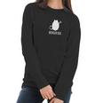 Well Dressed Chicken Deviled Egg White Logo Women Long Sleeve Tshirt