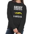 Easily Distracted By Banana Slugs Women Long Sleeve Tshirt