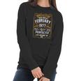 February 1977 45Th Birthday Gift 45 Years Old Men Women Women Long Sleeve Tshirt