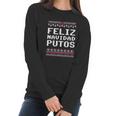 Feliz Navidad Mexican Ugly Christmas Women Long Sleeve Tshirt