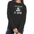 Funny Gymnastic Pommel Horse Here For A Spin Women Long Sleeve Tshirt