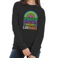 Funny Introverted But Willing To Discuss Lug Bags Rainbow Women Long Sleeve Tshirt