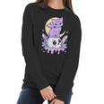 Funny Kawaii Pastel Goth Cute Creepy Witchy Cat And Skull Men Women T-Shirt Graphic Print Casual Unisex Tee Women Long Sleeve Tshirt