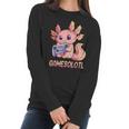 Gamesolotl Axolotl Video Gamer Kawaii Pastel Goth Anime Boys V4 Men Women T-Shirt Graphic Print Casual Unisex Tee Women Long Sleeve Tshirt