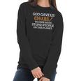 God Gave Us Cigars To Cope With Stupid People On This Planet Women Long Sleeve Tshirt