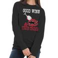 Good Wine True Crime Funny Wine Lover Murderino Tee Women Long Sleeve Tshirt