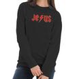 Gseagle Acdc Jesus Graphic Women Long Sleeve Tshirt