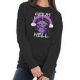 Halloween Baphomet Satan As Hell Pastel Goth Raglan Men Women T-Shirt Graphic Print Casual Unisex Tee Women Long Sleeve Tshirt