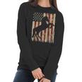 Horse American Flag Usa Patriotic Stallion Gift Women Long Sleeve Tshirt