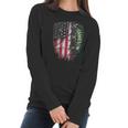 Jameson Irish Whiskey Inside American Flag Women Long Sleeve Tshirt