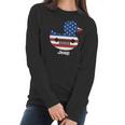 Jeep Duck American Flag Gift For Patriotic Women Long Sleeve Tshirt