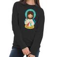 Jesus Divine Mercy Cute Women Long Sleeve Tshirt