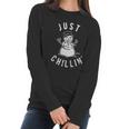 Just Chillin Snowman Cute Funny Christmas Winter Women Long Sleeve Tshirt