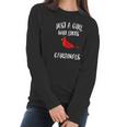 Just A Girl Who Loves Cardinals Women Long Sleeve Tshirt