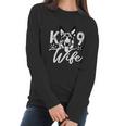 K9 Unit Police Officer Wife Gift German Shepherd Graphic Design Printed Casual Daily Basic Women Long Sleeve Tshirt