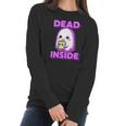 Kawaii Pastel Goth Dead Inside Coffee Lover Otaku Women Long Sleeve Tshirt