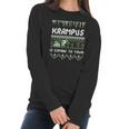 Krampus Is Coming To Town Funny Krampus Christmas Women Long Sleeve Tshirt