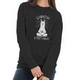 Llama Stay 6 Feet Away Funny Llama Social Distancing Women Long Sleeve Tshirt