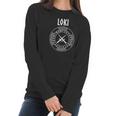 Loki Norse God With Runes Daggers Women Long Sleeve Tshirt