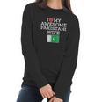 I Love My Awesome Pakistani Wife Flag Heart Women Long Sleeve Tshirt