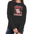 Lovely Pig On Snow Gilf This Is My Christmas Pajama Women Long Sleeve Tshirt