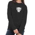 Lucky Number 8 Panda Bear Word Cloud Women Long Sleeve Tshirt