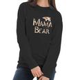 Mama Bear Mom Life Floral Heart Women Long Sleeve Tshirt