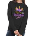 Mom Of The Birthday Girl Flower Unicorn Women Long Sleeve Tshirt