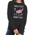 Mommy Gift Worlds Best Mommy Shark Women Long Sleeve Tshirt