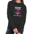 Mommy Shark Of Two Announcement Women Long Sleeve Tshirt