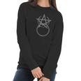 Pagan Horned God Symbol With A Pentagram Women Long Sleeve Tshirt