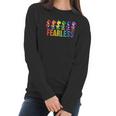 Pride Yoshi Fearless Rainbow Line Up Women Long Sleeve Tshirt