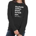 Prince Starfish Coffee Maple Syrup And Jam Women Long Sleeve Tshirt