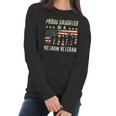 Proud Daughter Of A Vietnam Veteran Dad Gift 2022 Women Long Sleeve Tshirt