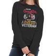 Proud Daughter Vietnam War Veteran American Flag Military Women Long Sleeve Tshirt