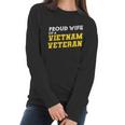 Proud Wife Of A Vietnam Veteran Us Army Veteran Day Graphic Design Printed Casual Daily Basic Women Long Sleeve Tshirt