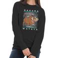 Pumba Ugly Christmas Graphic Women Long Sleeve Tshirt