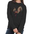 Red Rooster Chicken Women Long Sleeve Tshirt