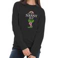 The Sassy Elf Christmas Matching Family Group Women Long Sleeve Tshirt