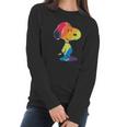 Shirt Rainbow Snoopy Women Long Sleeve Tshirt