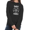 Siners Are Winers Black Metal Fans Halloween Women Long Sleeve Tshirt