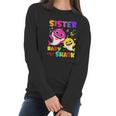 Sister Of The Baby Shark Birthday Sister Shark Women Long Sleeve Tshirt