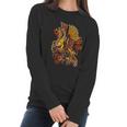 Steampunk Horse Mechanical Gears Pegasus Art Graphic Women Long Sleeve Tshirt