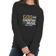 Teehappy God And Country Music George Strait Women Long Sleeve Tshirt