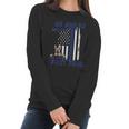 Thin Blue Line Flag K-9 German Shepherd Police Dog Men Women Women Long Sleeve Tshirt