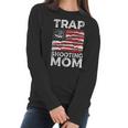 Trap Shooting Mom Gun Rights American Flag Mothers Day Women Long Sleeve Tshirt