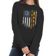 Vintage American Flag Proud Us Air Force Vietnam Veteran Mom Gift Graphic Design Printed Casual Daily Basic V2 Women Long Sleeve Tshirt