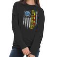 Vintage American Flag Proud Us Seabee Vietnam Veteran Dad Gift Graphic Design Printed Casual Daily Basic Women Long Sleeve Tshirt