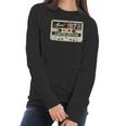 Vintage April 1972 50Th Birthday Retro Cassette Tape Women Long Sleeve Tshirt