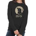 Vintage Godzilla Women Long Sleeve Tshirt